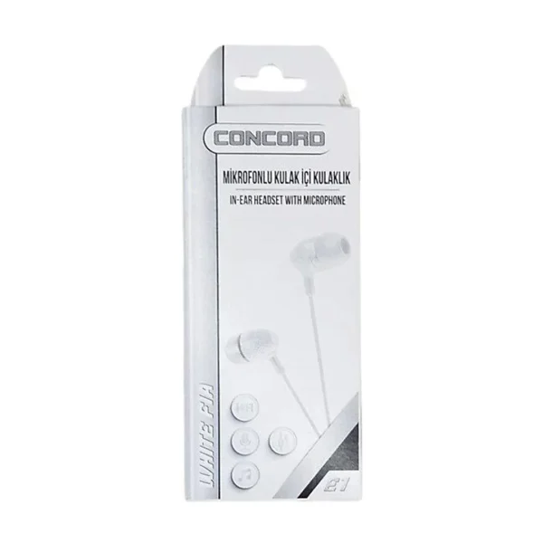 Concord-E-1H-Kulak-İçi-Kulaklık-Beyaz