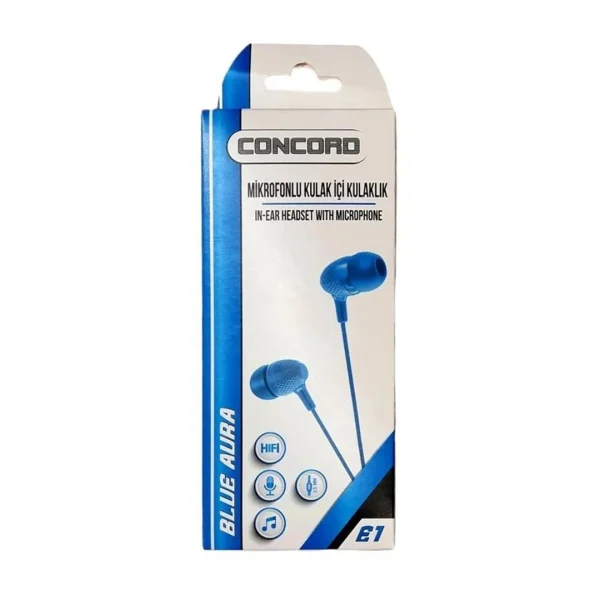 Concord-E-1H-Kulak-İçi-Kulaklık-Mavi